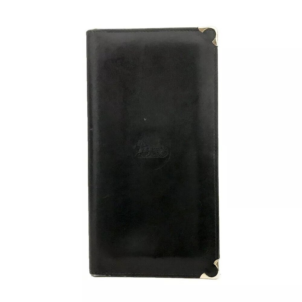 CELINE Horse Carriage Leather Long Bifold Wallet